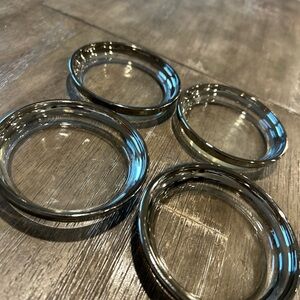 Vintage Mid Century 4 piece stackable Ashtray Set